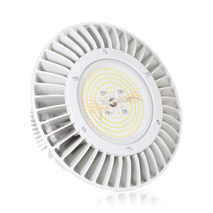 LED High Bay Lights 200W UFO High Bay Light Fixture with Hook (White) - IP65 - 5000K - 26,000 Lm - UL/DLC Qualified