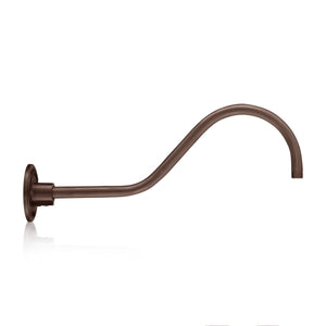ECO-RLM Arms 21 1/2'' Architectural Bronze Gooseneck Arm With Arm Height of 6 1/2''