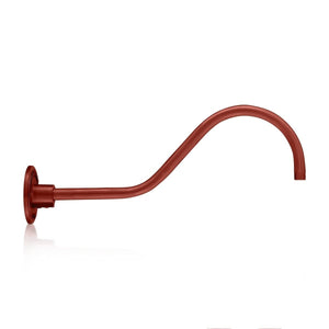 ECO-RLM Arms 21 1/2'' Satin Red Gooseneck Arm With Arm Height of 6 1/2''