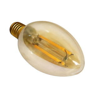 Vintage LED Bulbs 4.5W B10 Dimmable Vintage LED Bulb - 320 Degree Beam - E12 Base - 350lm - 2200K Amber Glass - 4-Pack