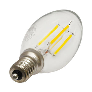 Vintage LED Bulbs 4.5W B10 Dimmable Vintage LED Bulb - 320 Degree Beam - E12 Base - 500lm - 2700K Soft White - 4-Pack