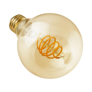 Vintage LED Bulbs 4.5W G25 Dimmable Vintage LED Bulb - 320 Degree Beam - E26 Base - 55lm - 2200K Spiral Filament Amber Glass