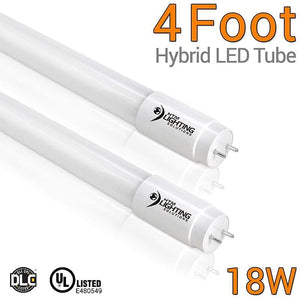 LED Tubes 4ft 18W Hybrid LED Glass Tubes (HTM-GLT8AB-18W) - Frosted Lens 1 Pack / 3000K (Warm White)