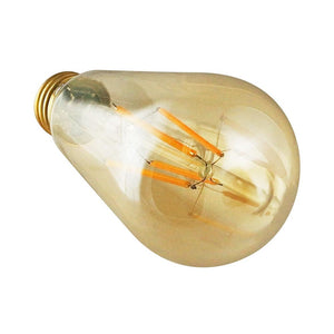 Vintage LED Bulbs 5.5W ST19 Dimmable Vintage LED Bulb - 320 Degree Beam - E26 Base - 500 lm - 2200K Amber Glass