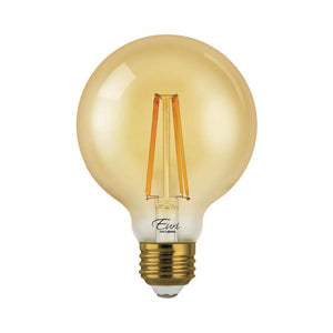 7W G25 Dimmable Vintage LED Bulb - 320 Degree Beam - E26 Base - 600 Lm - 2200K Amber Glass