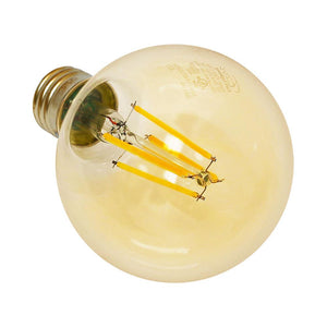 Vintage LED Bulbs 7W G25 Dimmable Vintage LED Bulb - 320 Degree Beam - E26 Base - 600lm - 2200K Amber Glass