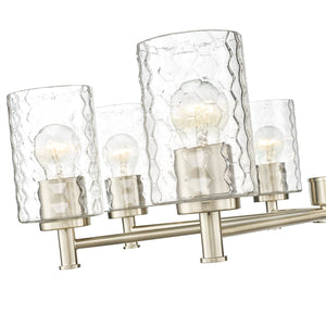Chandeliers 8 Lamps Ashli Chandelier - Modern Gold Finish - Clear Honeycomb Glass - 32in Diameter - E26 Medium Base