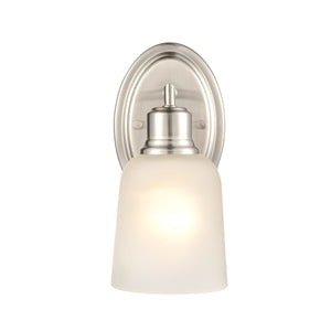 Wall Sconces Amberle Wall Sconce - Brushed Nickel - Frosted White Glass - 7.5in. Extension - E26 Medium Base