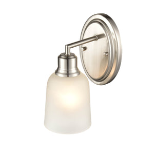 Wall Sconces Amberle Wall Sconce - Brushed Nickel - Frosted White Glass - 7.5in. Extension - E26 Medium Base
