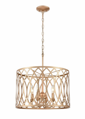 Pendant Fixtures Arelyn Pendant - Painted Modern Gold -18in. Diameter - E12 Candelabra Base