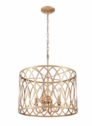 Pendant Fixtures Arelyn Pendant - Painted Modern Gold -18in. Diameter - E12 Candelabra Base