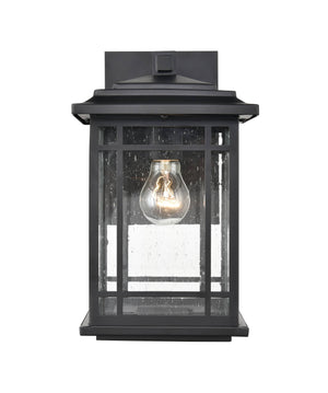 Wall Sconces Armington Outdoor Wall Sconce - Powder Coat Black - Clear Seeded Glass - 8.625in. Extension - E26 Medium Base
