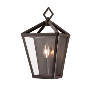 Wall Sconces Arnold Outdoor Wall Sconce - Powder Coat Bronze - Clear Glass - 4.5in. Extension - E12 Candelabra Base