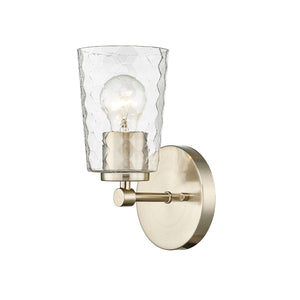 Wall Sconces Ashli Wall Sconce - Modern Gold - Clear Honeycomb Glass - 5.5in. Extension - E26 Medium Base