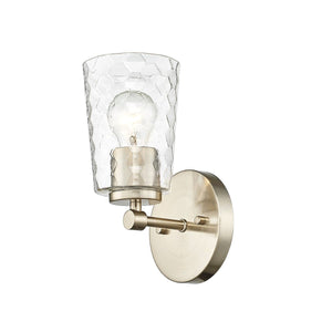 Wall Sconces Ashli Wall Sconce - Modern Gold - Clear Honeycomb Glass - 5.5in. Extension - E26 Medium Base