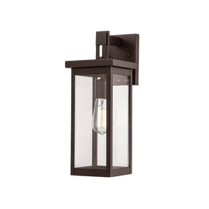 Wall Sconces Barkeley Outdoor Wall Sconce - Powder Coat Bronze - Clear Glass - 7.5in. Extension - E26 Medium Base
