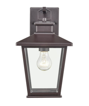 Wall Sconces Bellmon Outdoor Wall Sconce - Powder Coat Bronze - Clear Glass - 8.125in. Extension - E26 Medium Base