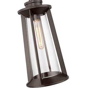 Pendant Fixtures Bolling Outdoor Hanging Lantern - Powder Coat Bronze - Clear Glass - 5.91in. Diameter - E26 Medium Base