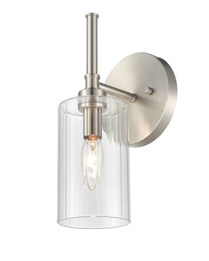 Wall Sconces Chastine Wall Sconce - Brushed Nickel - Clear Beveled Glass - 5.5in. Extension - E26 Medium Base