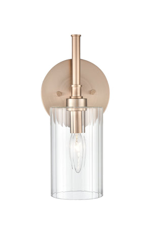 Wall Sconces Chastine Wall Sconce - Modern Gold - Clear Beveled Glass - 5.5in. Extension - E26 Medium Base