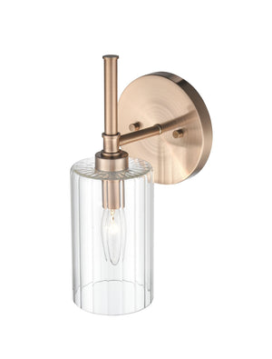 Wall Sconces Chastine Wall Sconce - Modern Gold - Clear Beveled Glass - 5.5in. Extension - E26 Medium Base