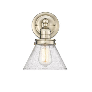 Wall Sconces Eyden Wall Sconce - Modern Gold - Clear Seeded Glass - 9in. Extension - E26 Medium Base