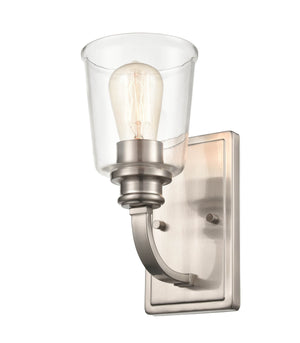 Wall Sconces Forsyth Wall Sconce - Brushed Nickel - Clear Glass - 6.5in. Extension - E26 Medium Base