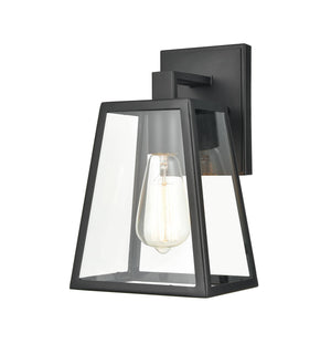 Wall Sconces Grant Outdoor Wall Sconce - Powder Coat Black - Clear Glass - 7in. Extension - E26 Medium Base
