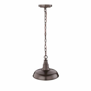 Pendant Fixtures Outdoor Hanging Lantern - Powder Coat Bronze - 8.5in. Diameter - E26 Medium Base