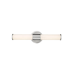 Wall Sconces Trumann LED Wall Sconce - Brushed Nickel - White Plastic - 15W Integrated LED Module - 1,250 Lm - 3000K Warm White