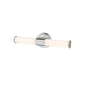 Wall Sconces Trumann LED Wall Sconce - Brushed Nickel - White Plastic - 15W Integrated LED Module - 1,250 Lm - 3000K Warm White