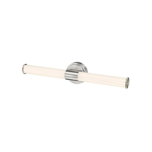 Wall Sconces Trumann LED Wall Sconce - Brushed Nickel - White Plastic - 20W Integrated LED Module - 1,550 Lm - 3000K Warm White