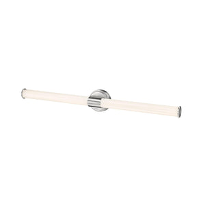 Wall Sconces Trumann LED Wall Sconce - Brushed Nickel - White Plastic - 30W Integrated LED Module - 2,500 Lm - 3000K Warm White
