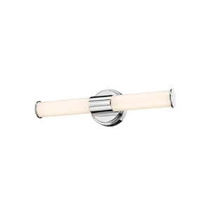 Wall Sconces Trumann LED Wall Sconce - Polished Chrome - White Plastic - 15W Integrated LED Module - 1,250 Lm - 3000K Warm White