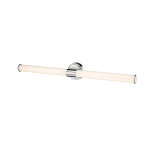 Wall Sconces Trumann LED Wall Sconce - Polished Chrome - White Plastic - 30W Integrated LED Module - 2,500 Lm - 3000K Warm White