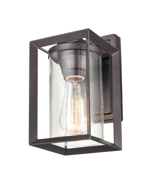 Wall Sconces Wheatland Outdoor Wall Sconce - Powder Coat Bronze - Clear Seeded Glass - 6.25in. Extension - E26 Medium Base
