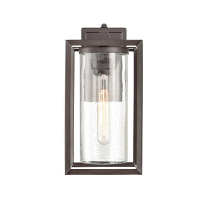 Wall Sconces Wheatland Outdoor Wall Sconce - Powder Coat Bronze - Clear Seeded Glass - 7.875in. Extension - E26 Medium Base